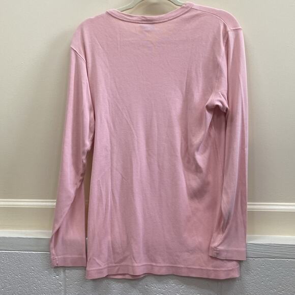 Russ Berens women’s size L pink long sleeve pre-shrunk cotton top - Picture 4 of 4